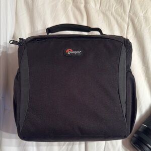 Lowepro Black camera Bag with Padded Protection and Durable Design